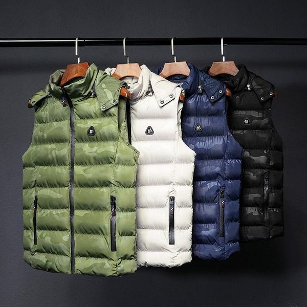 men's vests men vest jackets warm thick autumn winter casual hooded coat sleeveless male solid zipper hoodies down waistcoat outdoor, Black;white
men's vests men vest jackets warm thick autumn winter casual hooded coat sleeveless male solid zipper hoodies down waistcoat outdoor, Black;white