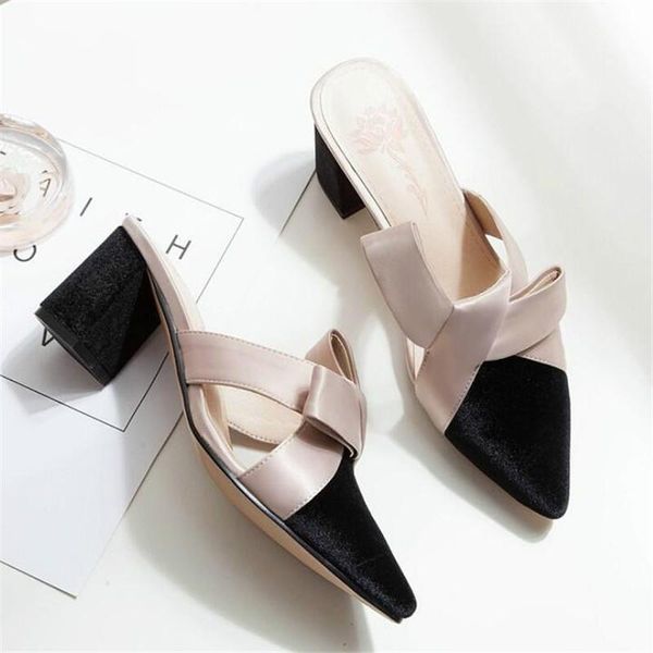 slippers arrival bowknot women pointed toe high heels ladies fashion shoes zapatos mujer e121, Black
slippers arrival bowknot women pointed toe high heels ladies fashion shoes zapatos mujer e121, Black