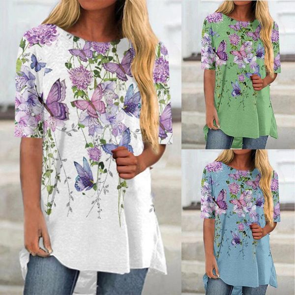 women's t-shirt women loose crew neck butterfly print short sleeve fashion casual plus size summer vintage female pullover shirt, White
women's t-shirt women loose crew neck butterfly print short sleeve fashion casual plus size summer vintage female pullover shirt, White