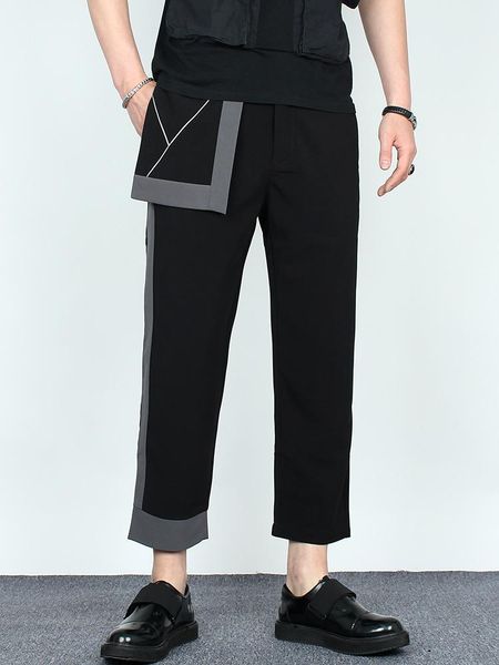 men's pants spring and summer men black ash splicing design nine straight tube thin leg vertical feeling pencil casual
men's pants spring and summer men black ash splicing design nine straight tube thin leg vertical feeling pencil casual