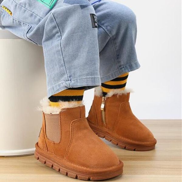 boots sheepskin wool lntegrated children' anti-skid snow boys' plush cotton shoes leather winter baby riding, Black;grey
boots sheepskin wool lntegrated children' anti-skid snow boys' plush cotton shoes leather winter baby riding, Black;grey