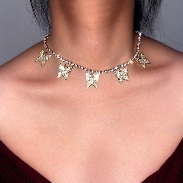 chains vintage butterfly crystal pendant necklace full rhinestone choker for women gold silver color tennis chain romantic gift jewelry
chains vintage butterfly crystal pendant necklace full rhinestone choker for women gold silver color tennis chain romantic gift jewelry