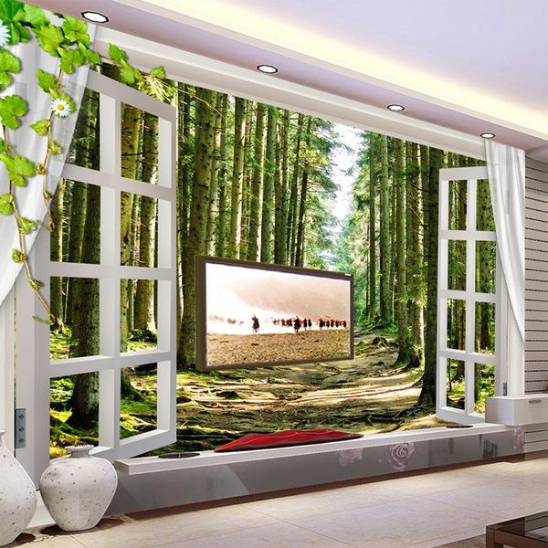 wallpapers drop custom 3d mural wallpaper stereo window tree art hallway po non-woven waterproof
wallpapers drop custom 3d mural wallpaper stereo window tree art hallway po non-woven waterproof