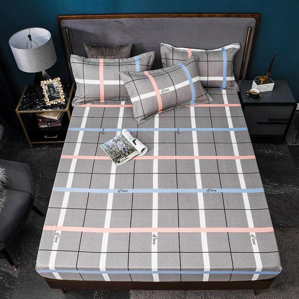 sheets & sets 20cm universal mattress cover plaid printing bed linens bedding set fitted sheet with elastic brand and 2 case
sheets & sets 20cm universal mattress cover plaid printing bed linens bedding set fitted sheet with elastic brand and 2 case