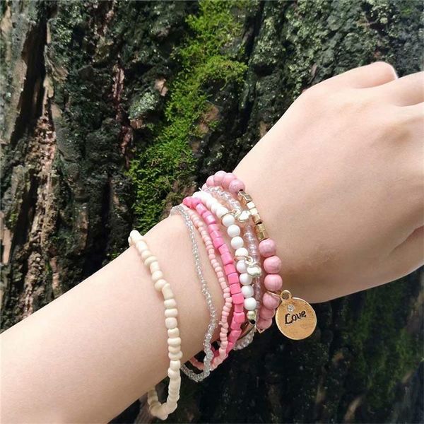 beaded, strands string of bead bracelet hand-woven love round coin charm pulseras bangle beach gift femme girl bohemian style green women al, Black
beaded, strands string of bead bracelet hand-woven love round coin charm pulseras bangle beach gift femme girl bohemian style green women al, Black