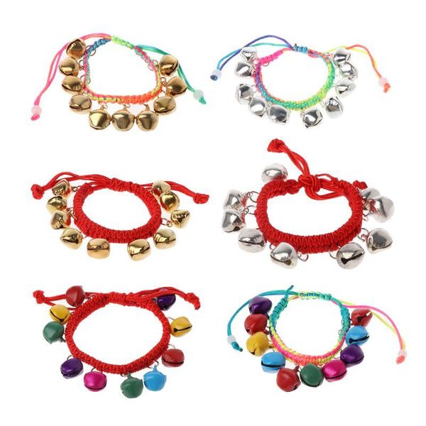 charm bracelets women girl trendy colorful jingle bells dance stretch kids jewelry for christmas party, Golden;silver
charm bracelets women girl trendy colorful jingle bells dance stretch kids jewelry for christmas party, Golden;silver