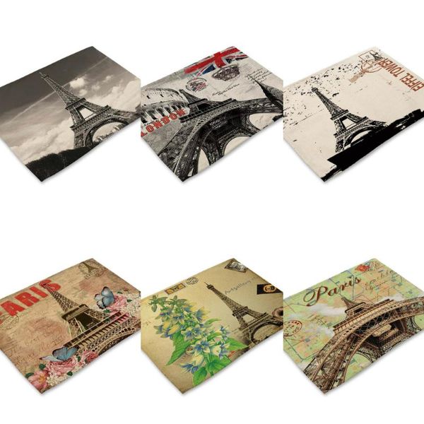 table napkin 42x32cm iron tower series print placemat flax mat anti-scalding pad diy kitchen decoration dining accessory
table napkin 42x32cm iron tower series print placemat flax mat anti-scalding pad diy kitchen decoration dining accessory