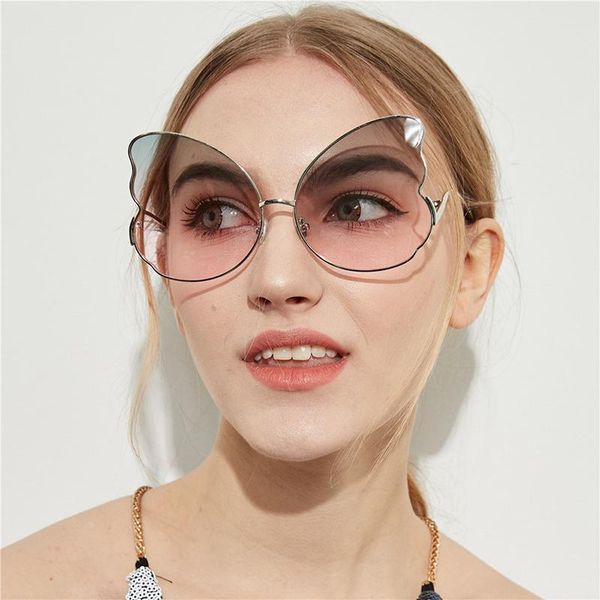 sunglasses 2021 butterfly big frame color transparent glasses for women, White;black
sunglasses 2021 butterfly big frame color transparent glasses for women, White;black