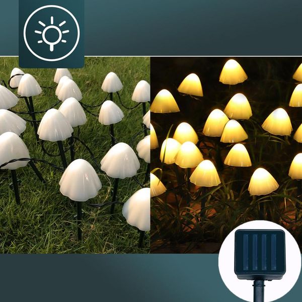 strings solar led light outdoor garden decor mushroom lights fairy garland christmas ornaments
strings solar led light outdoor garden decor mushroom lights fairy garland christmas ornaments