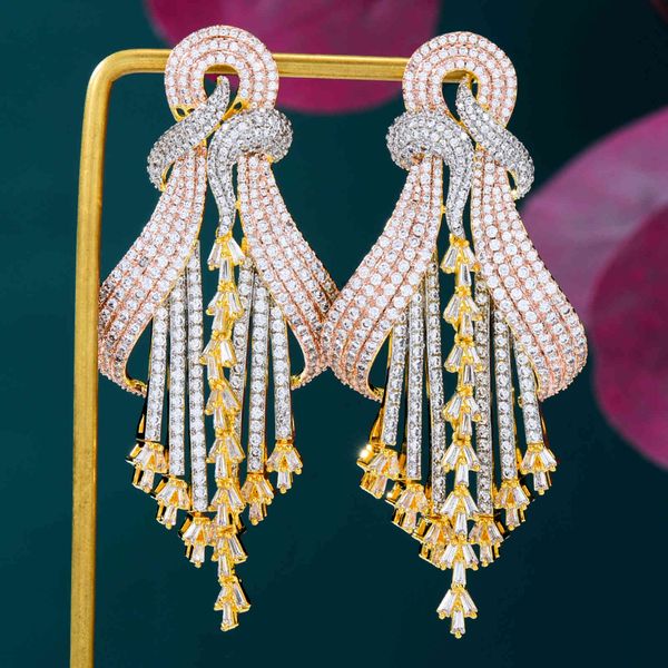 missvikki new luxury golden long big pendant for women wedding party cz dubai bridal earrings fashion trendy jewelry, Bronze;silver
missvikki new luxury golden long big pendant for women wedding party cz dubai bridal earrings fashion trendy jewelry, Bronze;silver