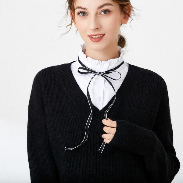 bow ties linbaiway sweet ruffles stand fake collar for women shirt removable false female choker necklace detachable, Black;gray
bow ties linbaiway sweet ruffles stand fake collar for women shirt removable false female choker necklace detachable, Black;gray