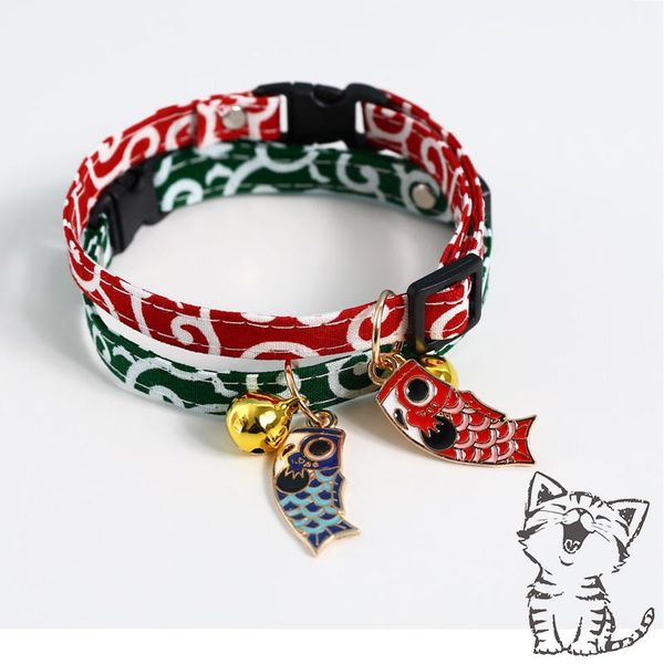 cat collars & leads soft cotton collar for cats japan style koi fish pendant necklace kitten bell puppy accessories pet supplies
cat collars & leads soft cotton collar for cats japan style koi fish pendant necklace kitten bell puppy accessories pet supplies