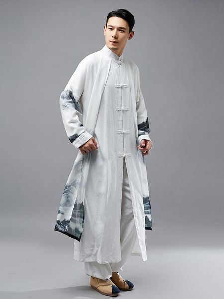 rain wear cotton and linen long shirt ancient style stand collar chinese tang costume performance robe zen hanfu
rain wear cotton and linen long shirt ancient style stand collar chinese tang costume performance robe zen hanfu