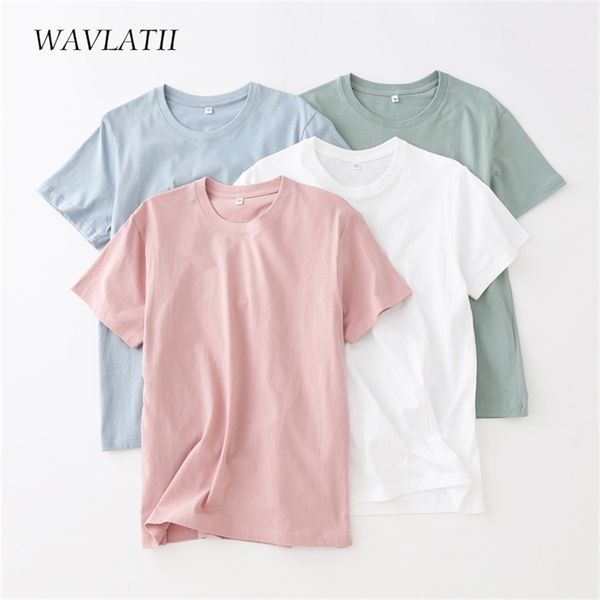 wavlatii women cotton t shirts female soft white black tees lady plus size basic for summer wt2102 220307
wavlatii women cotton t shirts female soft white black tees lady plus size basic for summer wt2102 220307