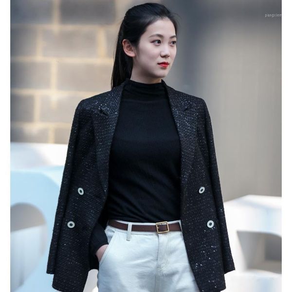 women's suits & blazers fashion korean style designer sequin beading women slim high street elegant stage suit jacket coat blaser femme, White;black
women's suits & blazers fashion korean style designer sequin beading women slim high street elegant stage suit jacket coat blaser femme, White;black
