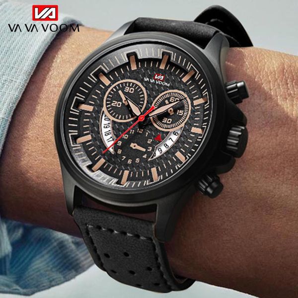 wristwatches vava voom men watch quartz fashion decorative subdial army waterproof wrist orologio da uomo, Slivery;brown
wristwatches vava voom men watch quartz fashion decorative subdial army waterproof wrist orologio da uomo, Slivery;brown