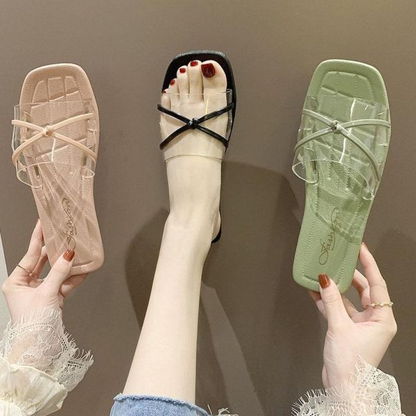 slippers summer women 2021 fashion transparent flat outdoor leisure sandals non-slip beach shoes bohemian, Black
slippers summer women 2021 fashion transparent flat outdoor leisure sandals non-slip beach shoes bohemian, Black
