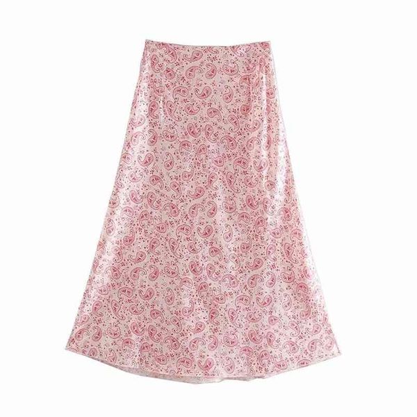 women long skirts cashew satin print a-line skirt high waist slim female summer bottoms 210524, Black
women long skirts cashew satin print a-line skirt high waist slim female summer bottoms 210524, Black