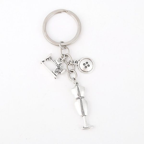 sewing machine clothes button charms keychain coat rack keyholder for seamstess handmade gift jewelry crafts e2692, Silver
sewing machine clothes button charms keychain coat rack keyholder for seamstess handmade gift jewelry crafts e2692, Silver