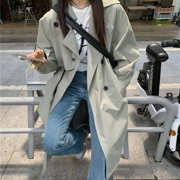 women's trench coats gaganight women double breasted fashion office lady fall winter long coat solid chic korean outwear loose 2021, Tan;black
women's trench coats gaganight women double breasted fashion office lady fall winter long coat solid chic korean outwear loose 2021, Tan;black