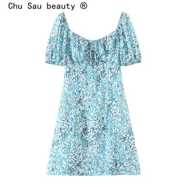 summer sweet chic floral print mini dress women holiday style short sleeve square collar dresses female fashion party wear 210508, Black;gray
summer sweet chic floral print mini dress women holiday style short sleeve square collar dresses female fashion party wear 210508, Black;gray