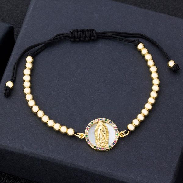 virgin mary adjustable bracelets for women men crystal shell pendant gold copper beads christian jewelry charm, Golden;silver
virgin mary adjustable bracelets for women men crystal shell pendant gold copper beads christian jewelry charm, Golden;silver