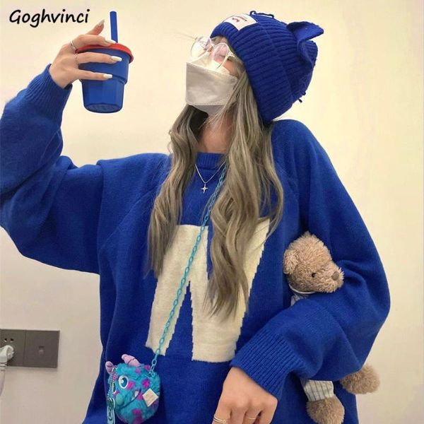 women's sweaters pullovers women loose-fitting letter o-neck design ulzzang blue couples stylish teenager schoolgirls knitted sweater, White;black
women's sweaters pullovers women loose-fitting letter o-neck design ulzzang blue couples stylish teenager schoolgirls knitted sweater, White;black