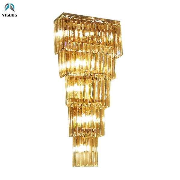 wall lamp luxury modern el lustre k9 crystal luminaria plate gold / chrome metal led scones mall light lamparas
wall lamp luxury modern el lustre k9 crystal luminaria plate gold / chrome metal led scones mall light lamparas
