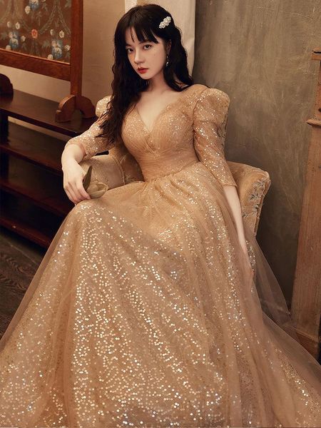 party dresses gorgeous evening dress pleat communion shining sequined v neck formal prom gown retro bandage robe de soirée femme, White;black
party dresses gorgeous evening dress pleat communion shining sequined v neck formal prom gown retro bandage robe de soirée femme, White;black
