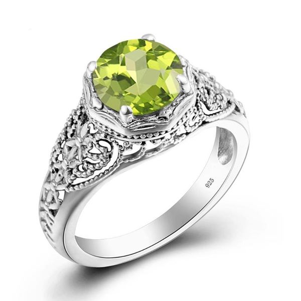 cluster rings szjinao brand fine jewelry solid 925 sterling silver green peridot ring round olivine stone weding anniversary women accessori, Golden;silver
cluster rings szjinao brand fine jewelry solid 925 sterling silver green peridot ring round olivine stone weding anniversary women accessori, Golden;silver