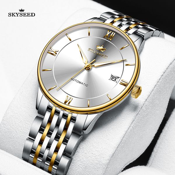 td6117 tiandai watch men's business fashion simple luminous ultra thin sapphire mirror 904l steel 40mm belt waterproof mechanical, Slivery;brown
td6117 tiandai watch men's business fashion simple luminous ultra thin sapphire mirror 904l steel 40mm belt waterproof mechanical, Slivery;brown