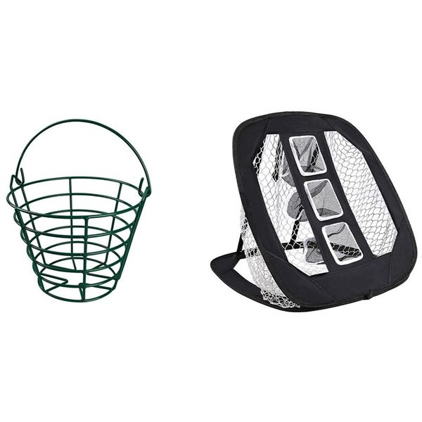 golf training aids stainless metal basket range with detachable foldable chipping practice net
golf training aids stainless metal basket range with detachable foldable chipping practice net