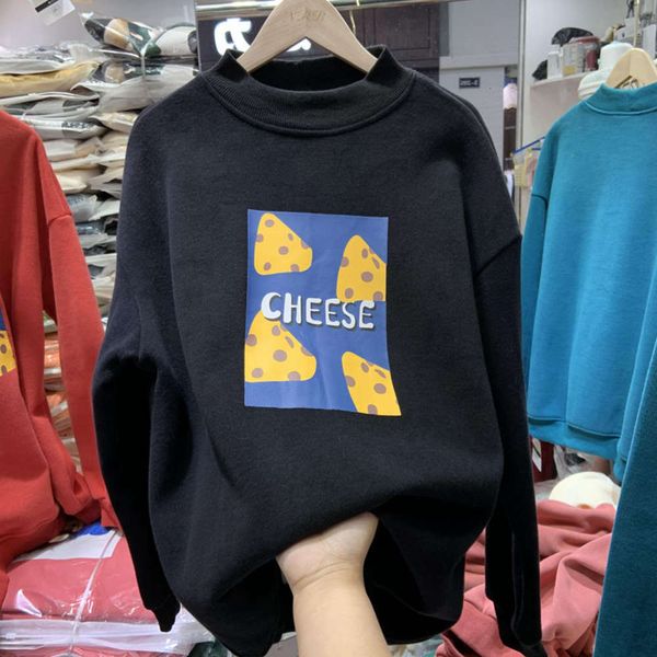 women's hoodies & sweatshirts hoodie weiyi plush thickened autumn winter korean ins chic loose and versatile coat 6ebj, Black
women's hoodies & sweatshirts hoodie weiyi plush thickened autumn winter korean ins chic loose and versatile coat 6ebj, Black