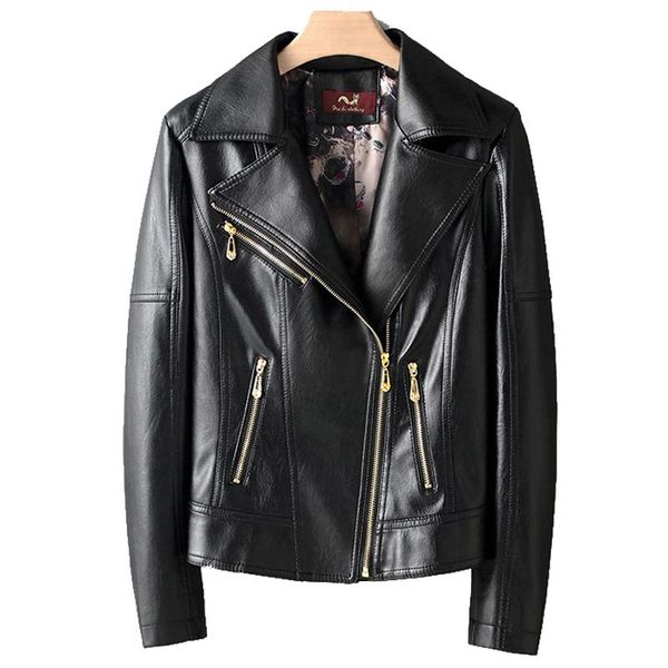 women's leather & faux ladies motorcycle jackets spring autumn women turn-down collar zipper slim black moto & biker jacket female
women's leather & faux ladies motorcycle jackets spring autumn women turn-down collar zipper slim black moto & biker jacket female