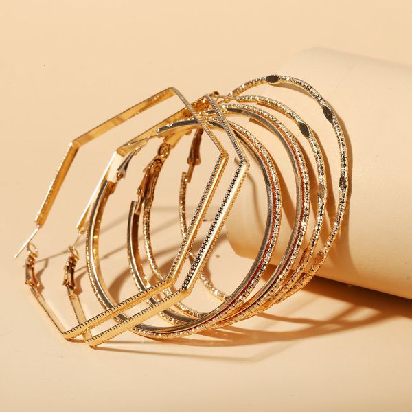 charms earrings 5002651 hanzhishang gold metal ring earring set 3 pairs creative exaggerated, Golden
charms earrings 5002651 hanzhishang gold metal ring earring set 3 pairs creative exaggerated, Golden
