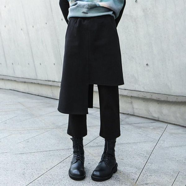 women's pants & capris original design irregular fake two pieces female autumn winter elastic waist woolen warm trousers women, Black;white
women's pants & capris original design irregular fake two pieces female autumn winter elastic waist woolen warm trousers women, Black;white