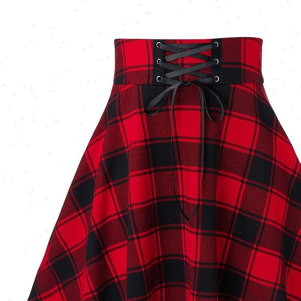 summer cute high waisted gothic womens skirt casual lattice printing splicing frenulum a line mini, Black
summer cute high waisted gothic womens skirt casual lattice printing splicing frenulum a line mini, Black