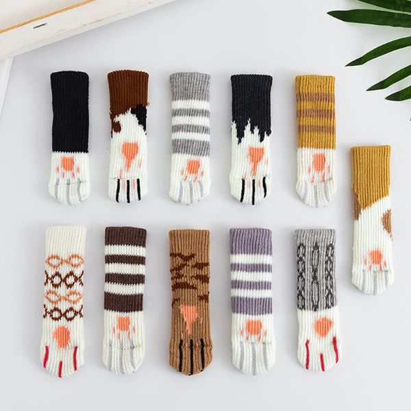 chair covers 4pcs/set creative lovely cat paws leg cover socks floor protector table foot knitting skidproof door handle
chair covers 4pcs/set creative lovely cat paws leg cover socks floor protector table foot knitting skidproof door handle