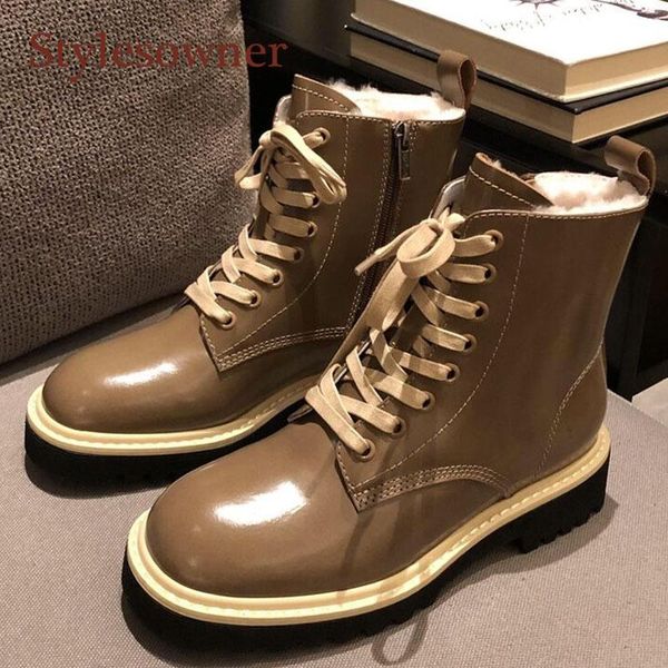 boots warm wool shiny lace-up designer brand winter black brown med thick-soled height increase women short 2021
boots warm wool shiny lace-up designer brand winter black brown med thick-soled height increase women short 2021