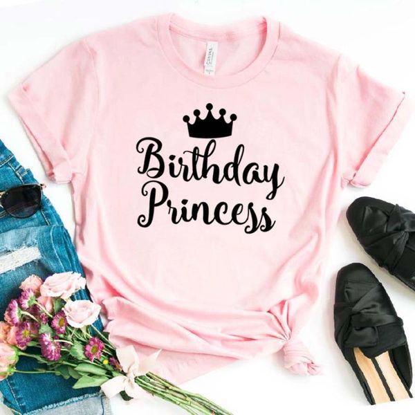 women's t-shirt birthday princess print women tshirt cotton hipster funny gift lady yong girl tee drop ship, White
women's t-shirt birthday princess print women tshirt cotton hipster funny gift lady yong girl tee drop ship, White