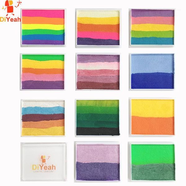pro rainbow body paint halloween face painting makeup pigment 50g/piece multicolor series temporary art tattoo split cakes1
pro rainbow body paint halloween face painting makeup pigment 50g/piece multicolor series temporary art tattoo split cakes1