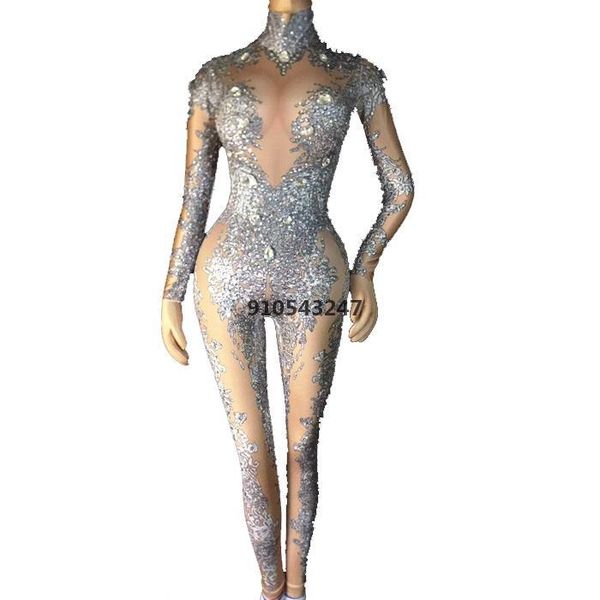 women rhinestones bodysuit stage outfit female singer gray leggings nightclub nude crystals costume dance jumpsuit women's jumpsuits &, Black;white
women rhinestones bodysuit stage outfit female singer gray leggings nightclub nude crystals costume dance jumpsuit women's jumpsuits &, Black;white