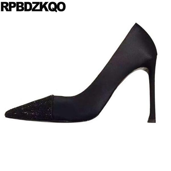 ladies satin dress shoes black high heels diamond scarpin rhinestone party pointed toe pumps wedding evening 3 inch size 4 34
ladies satin dress shoes black high heels diamond scarpin rhinestone party pointed toe pumps wedding evening 3 inch size 4 34
