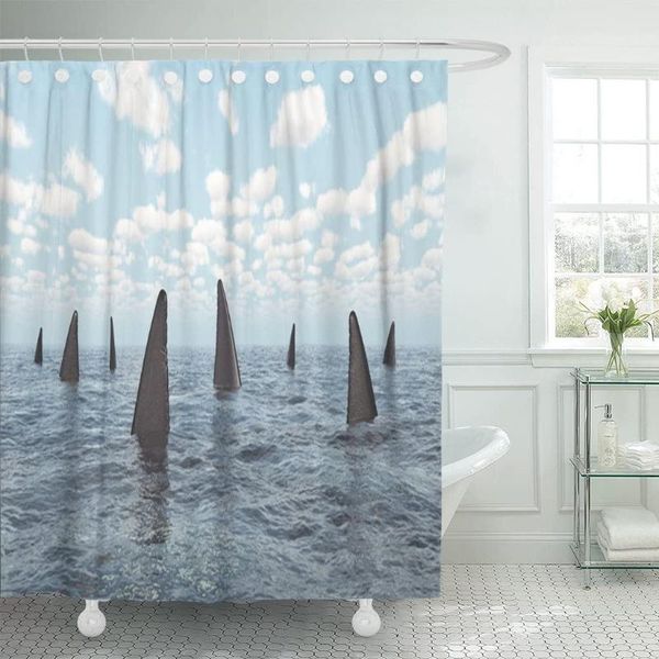 shower curtains blue group of great white sharks computer generated 3d curtain waterproof fabric 72 x 78 inches set with hooks
shower curtains blue group of great white sharks computer generated 3d curtain waterproof fabric 72 x 78 inches set with hooks