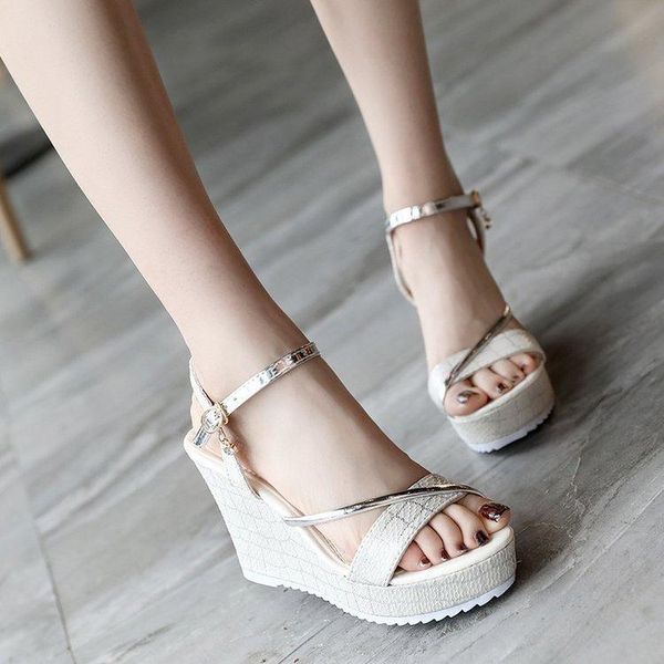 leisure ankle strap gladiator wedges sandals open toe super high platform ladies summer women shoes, Black
leisure ankle strap gladiator wedges sandals open toe super high platform ladies summer women shoes, Black