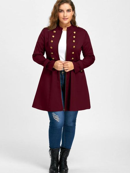 women's jackets wipalo fashion brand plus size double breasted flare long winter cardigan women trench coat oversize large coats, Black;brown
women's jackets wipalo fashion brand plus size double breasted flare long winter cardigan women trench coat oversize large coats, Black;brown