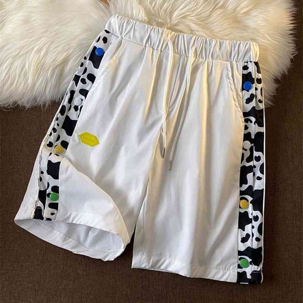 cute cow breasted shorts women high show thin guochao brand sports basketball pants ins2021 summer, White;black
cute cow breasted shorts women high show thin guochao brand sports basketball pants ins2021 summer, White;black