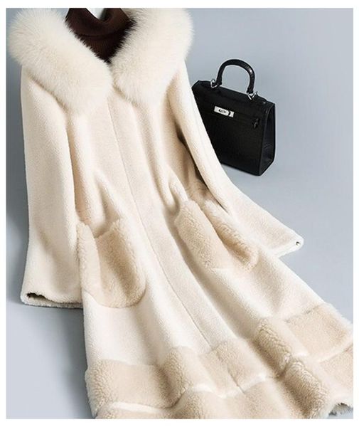 women's wool & blends winter warm real fur hood coat lady long multiple color options jacket overcoat, Black
women's wool & blends winter warm real fur hood coat lady long multiple color options jacket overcoat, Black
