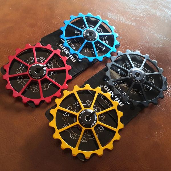 bike derailleurs 18t mtb bicycle rear derailleur jockey wheel ceramic bearing pulley al7075 cnc road guide roller idler 4mm 5mm 6mm
bike derailleurs 18t mtb bicycle rear derailleur jockey wheel ceramic bearing pulley al7075 cnc road guide roller idler 4mm 5mm 6mm