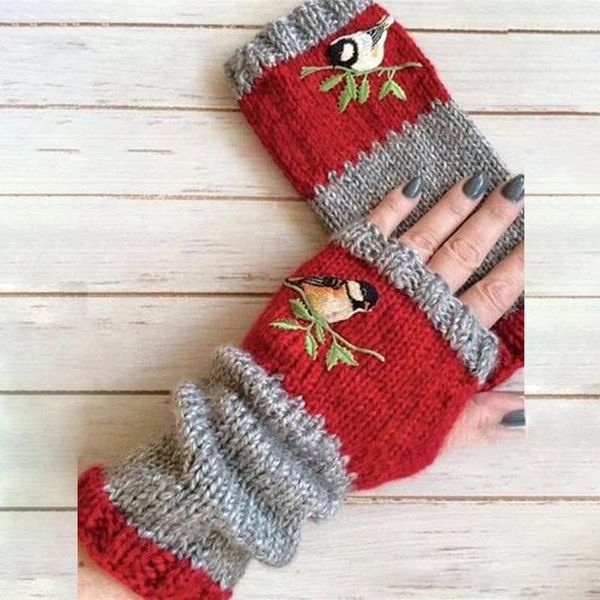 five fingers gloves fashion warm stitching embroidered women fingerless knitted sale girls and ladies winter thick, Blue;gray
five fingers gloves fashion warm stitching embroidered women fingerless knitted sale girls and ladies winter thick, Blue;gray